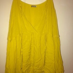 Flowy yellow blouse